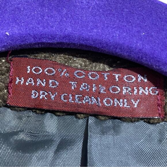 Cordovan & Grey brown corduroy sport coat blazer suit jacket 42 long - Picture 11 of 11